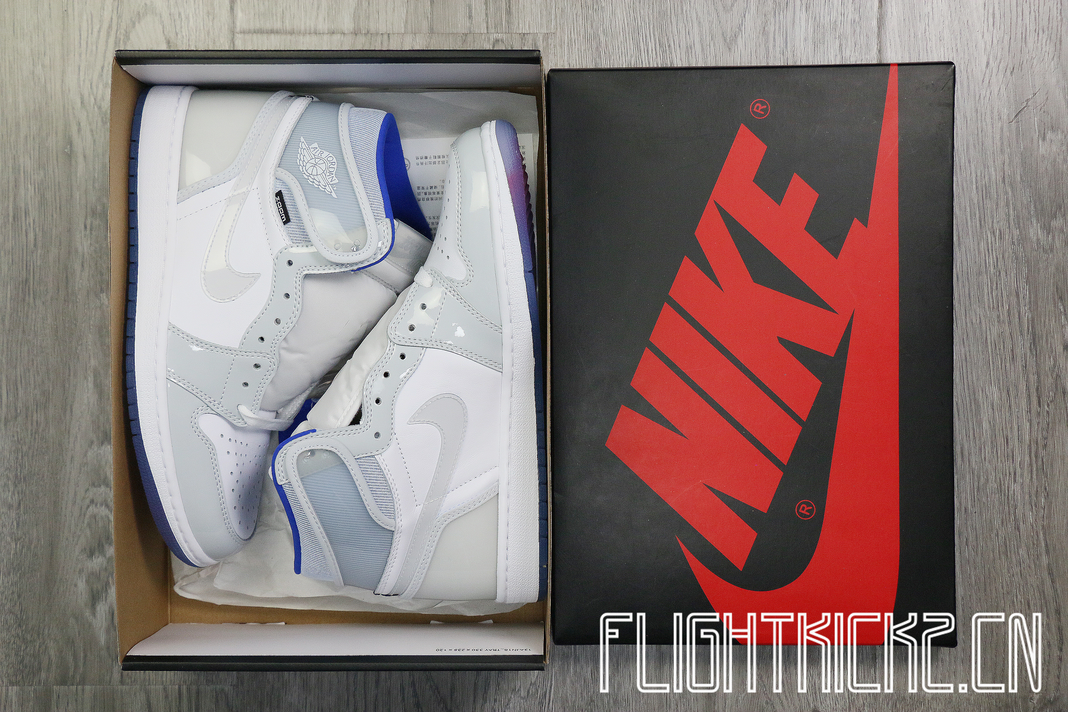 Jordan 1 Retro High Zoom White Racer Blue 2020