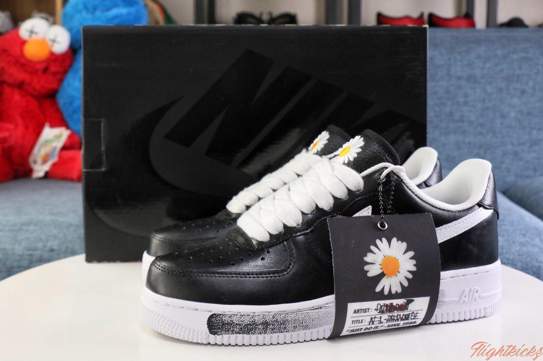PEACEMINUSONE x Nike Air Force 1 Low Para-noise Black White