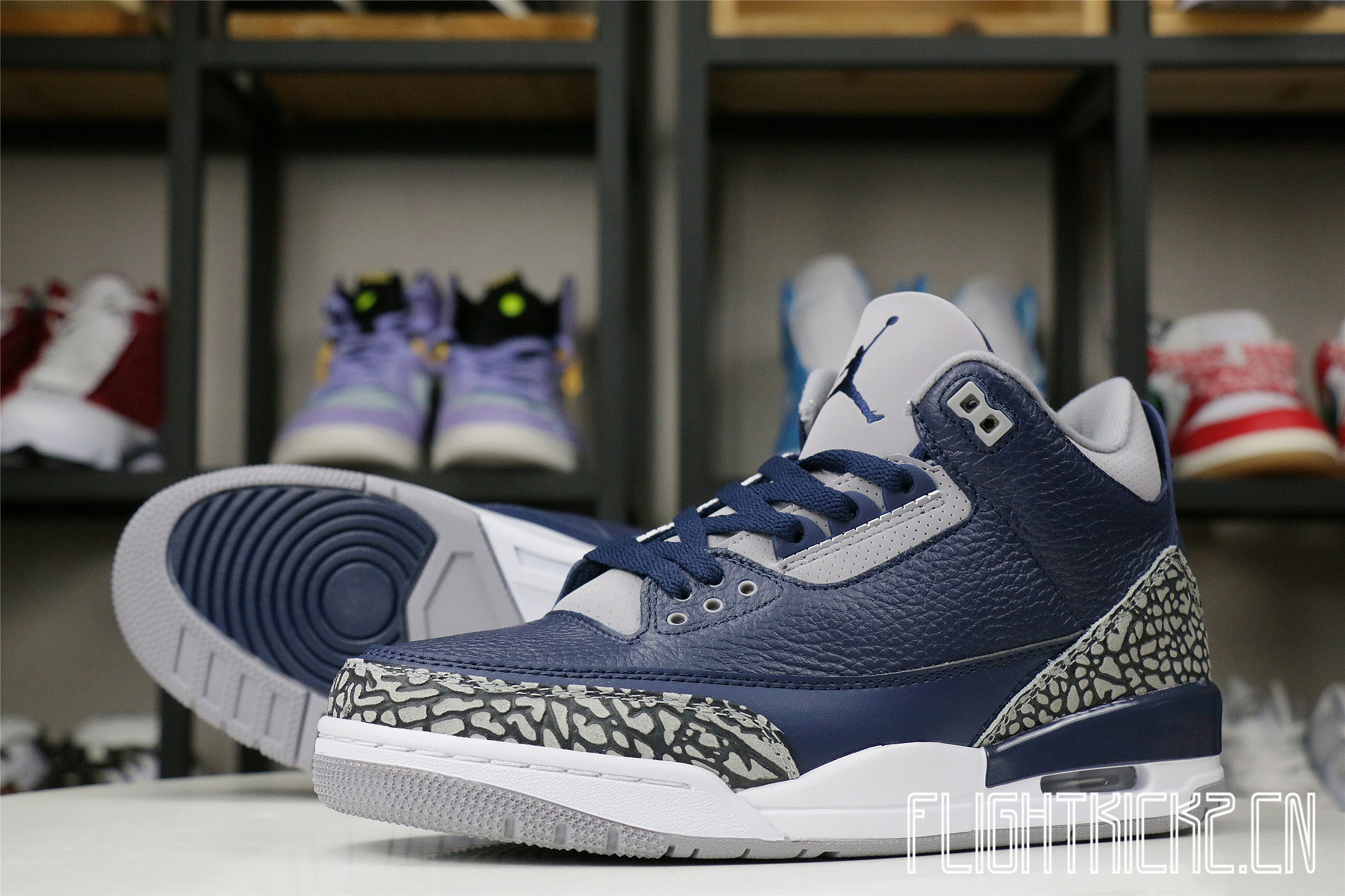 Air Jordan 3 Georgetown/Midnight Navy 2021