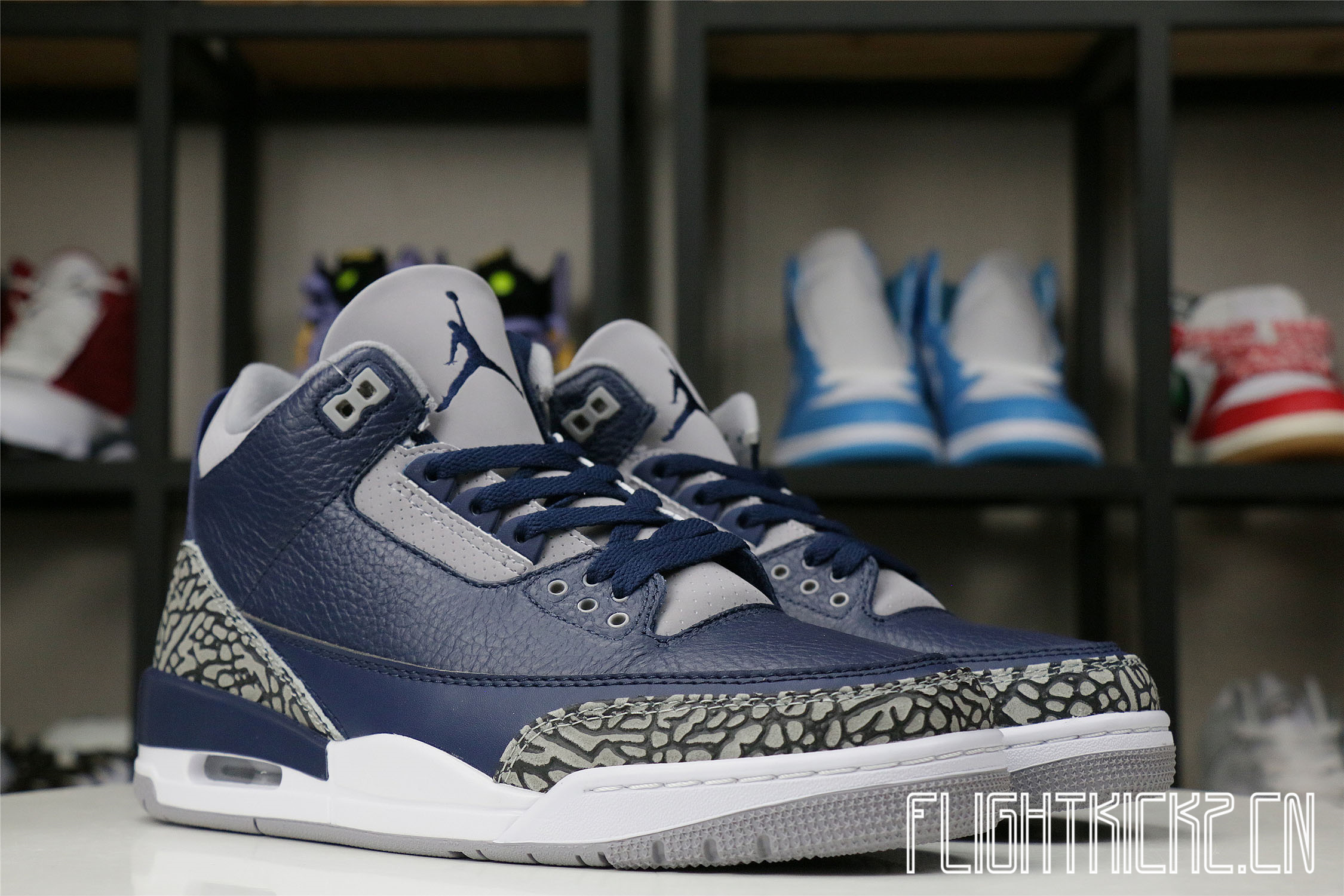 Air Jordan 3 Georgetown/Midnight Navy 2021