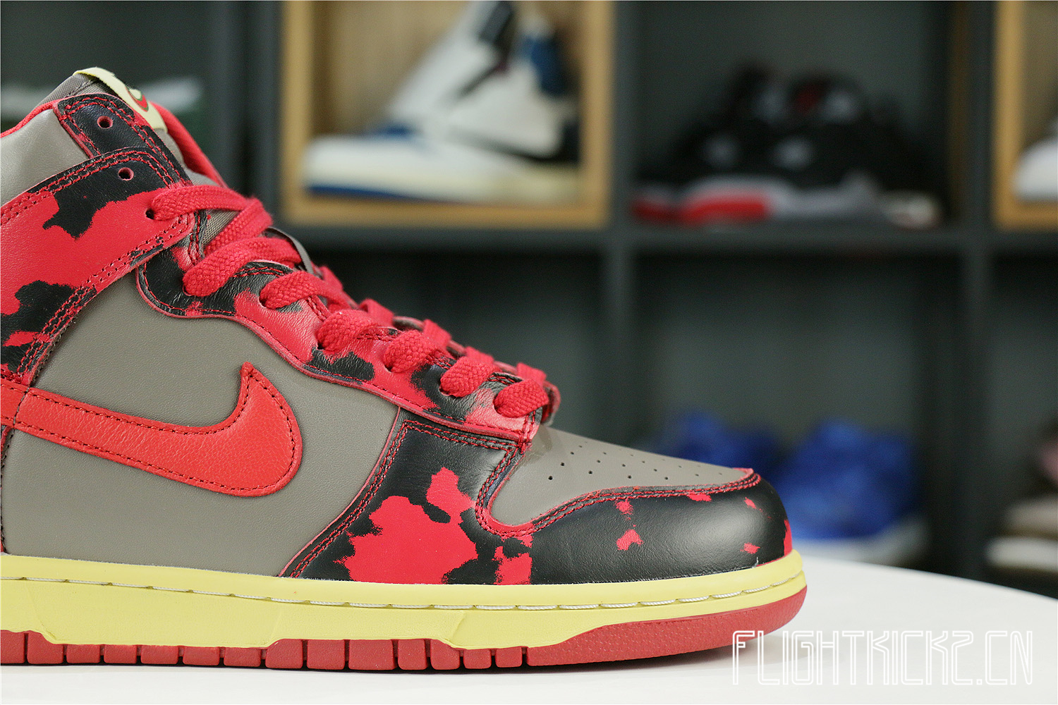 Nike Dunk High 1985 Red Acid Wash