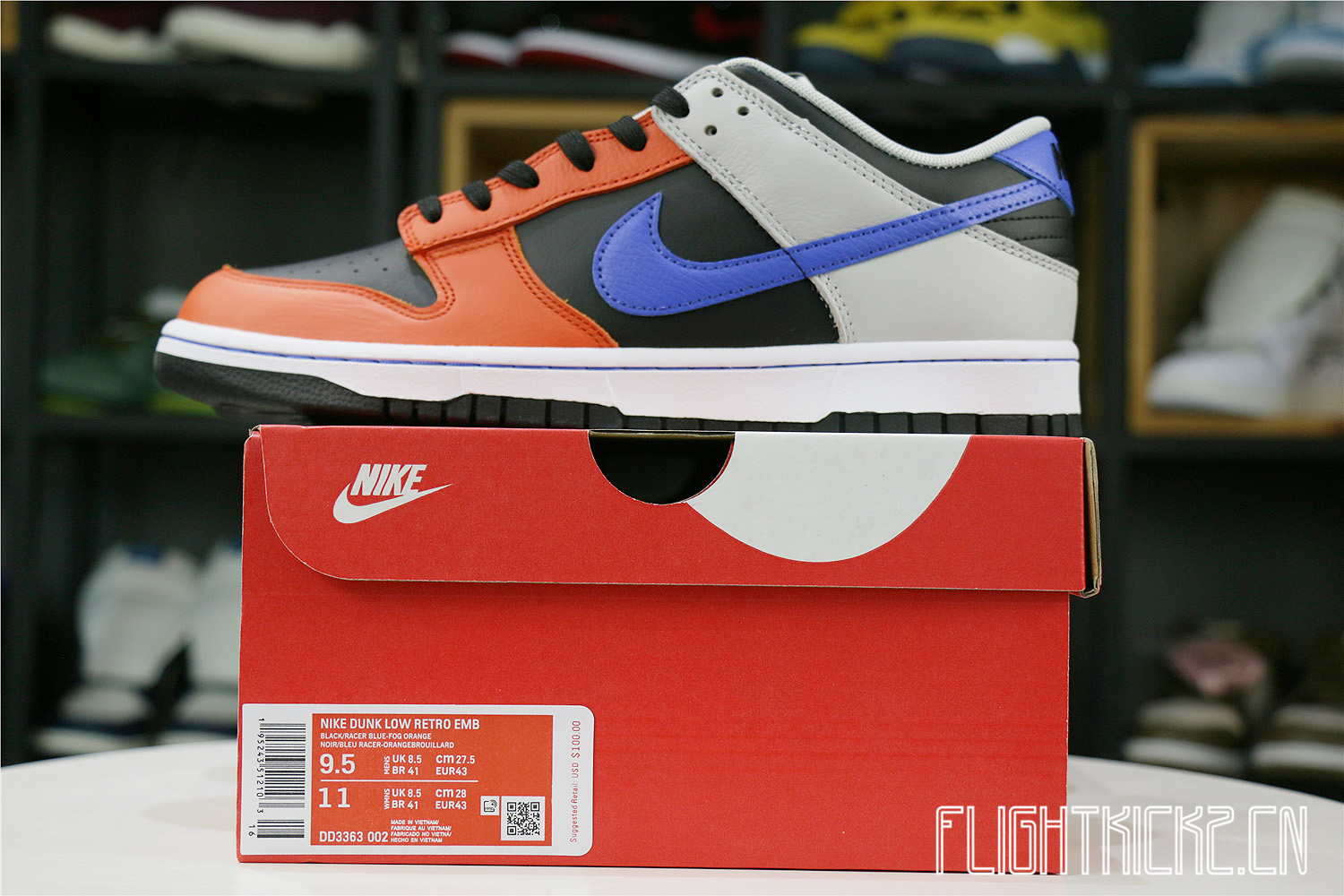 Nike Dunk Low EMB NBA 75th Anniversary Knicks