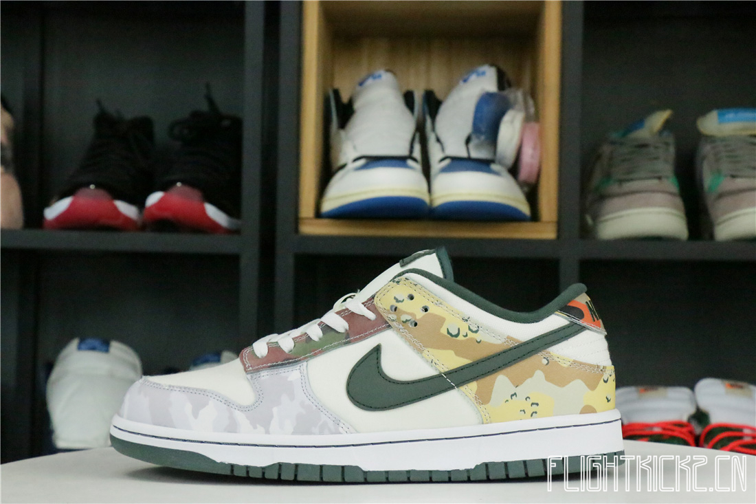 Nike Dunk Low SE Sail Multi-Camo