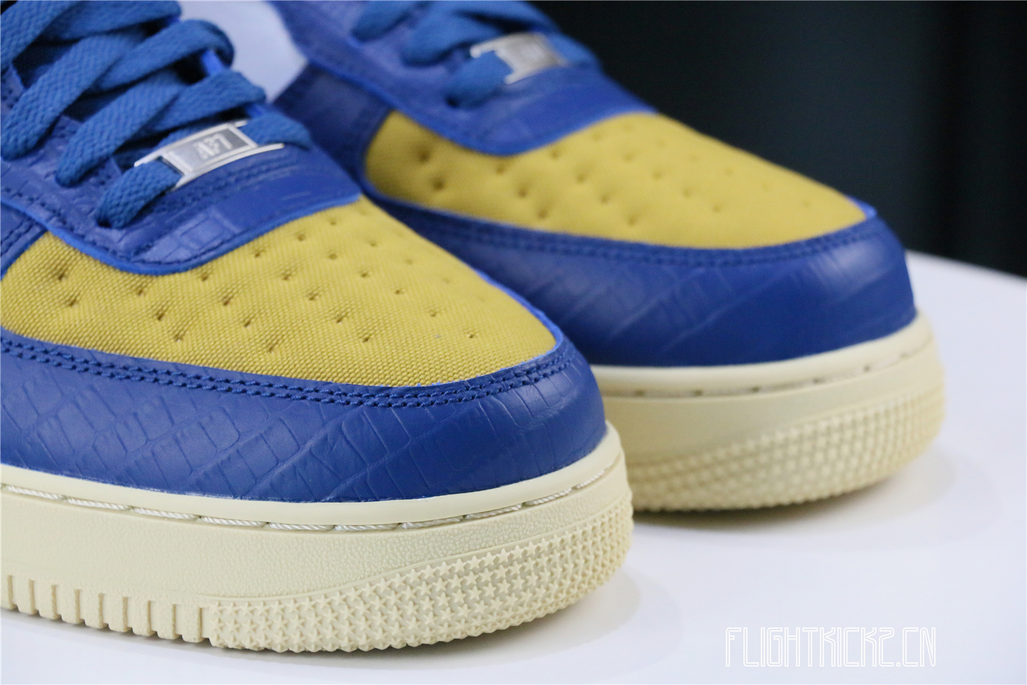Nike Air Force 1 Low SP Undefeated 5 On It Blue Yellow Croc