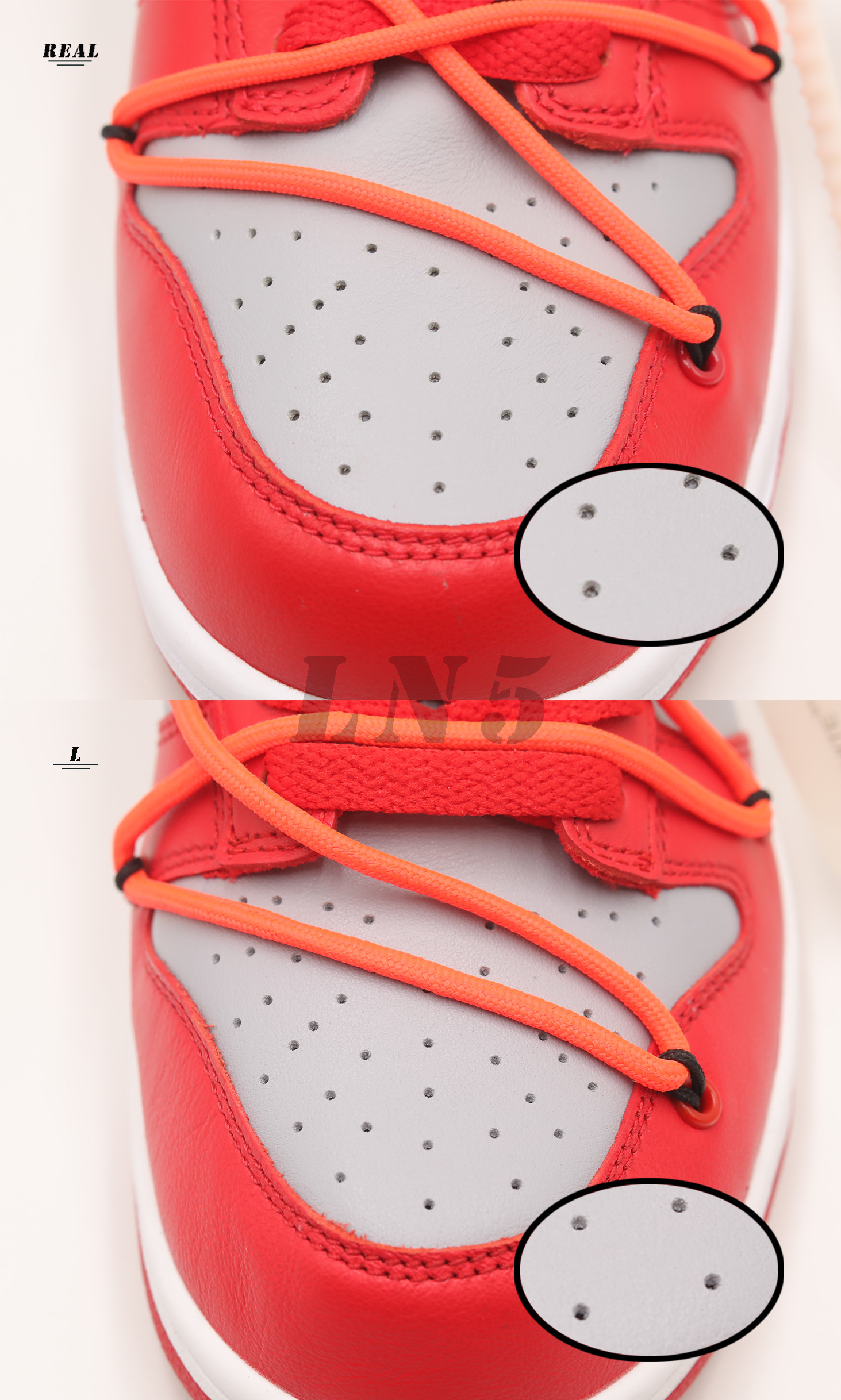 Off White X Nike SB Dunk University Red 2019(LN5 A1 Batch)