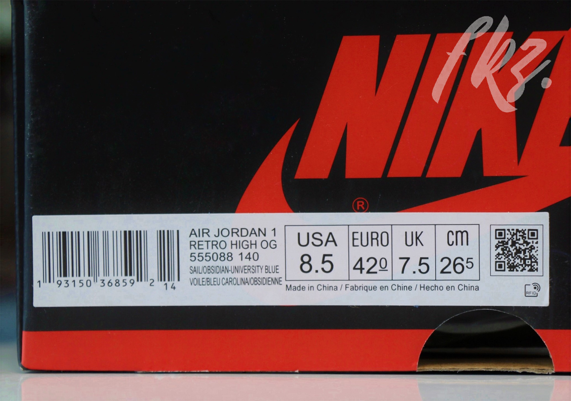 Air Jordan 1 Retro Obsidian (GS) (LN5 A1 Batch)