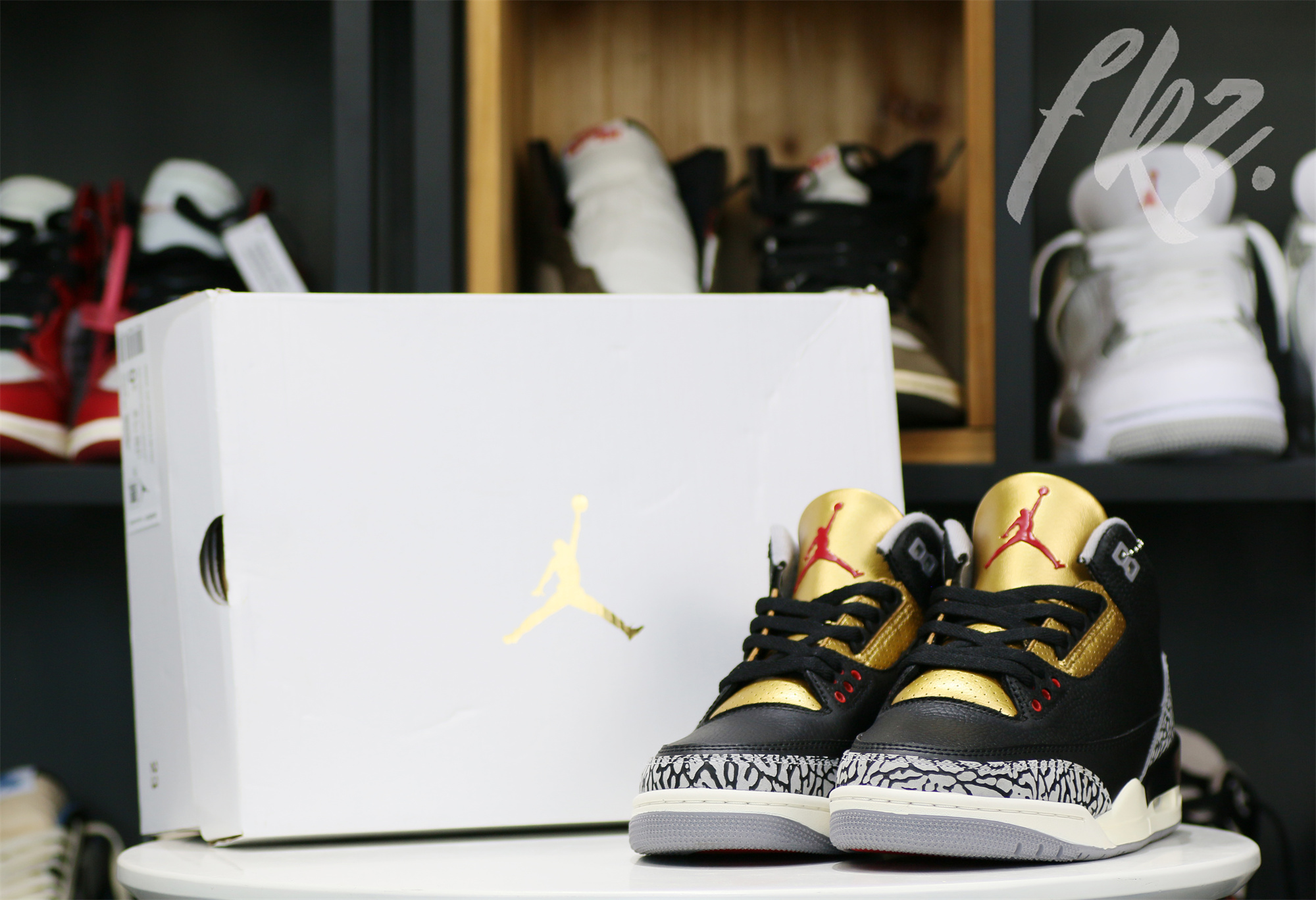 Air Jordan 3 “Black Cement Gold” 2022