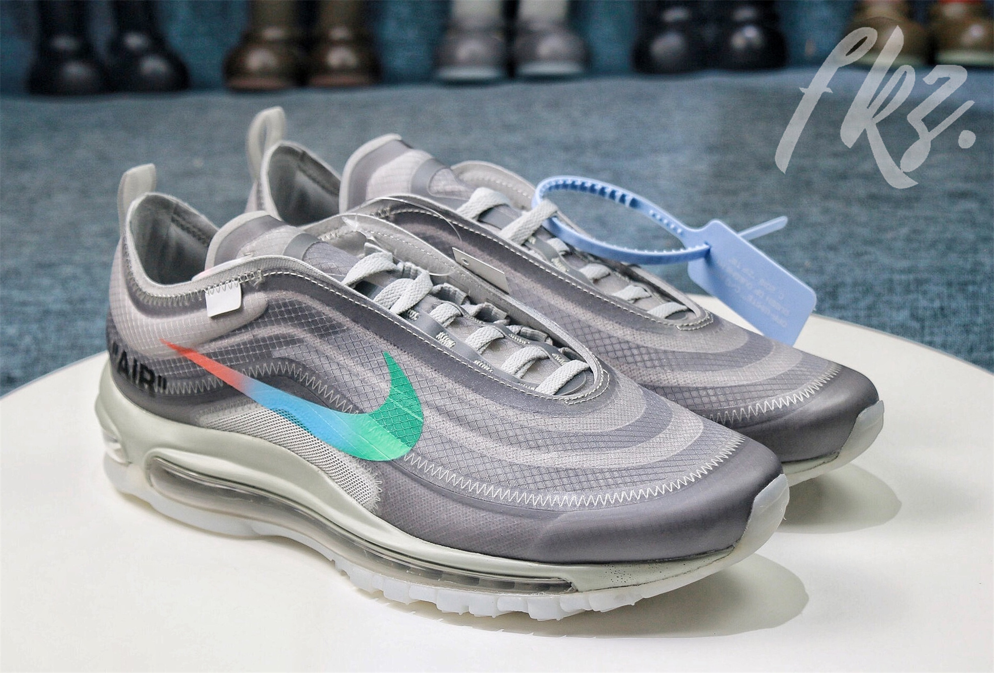 Off White X Air Max 97 Grey Menta