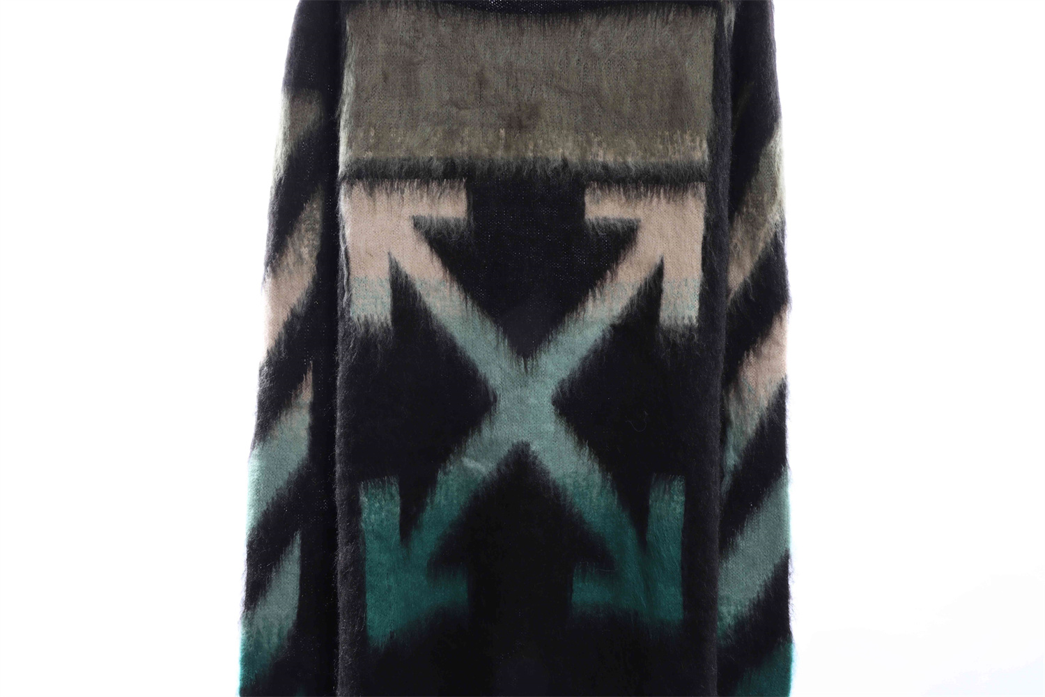 OFF WHITE Mohair Sweater Gradient 3