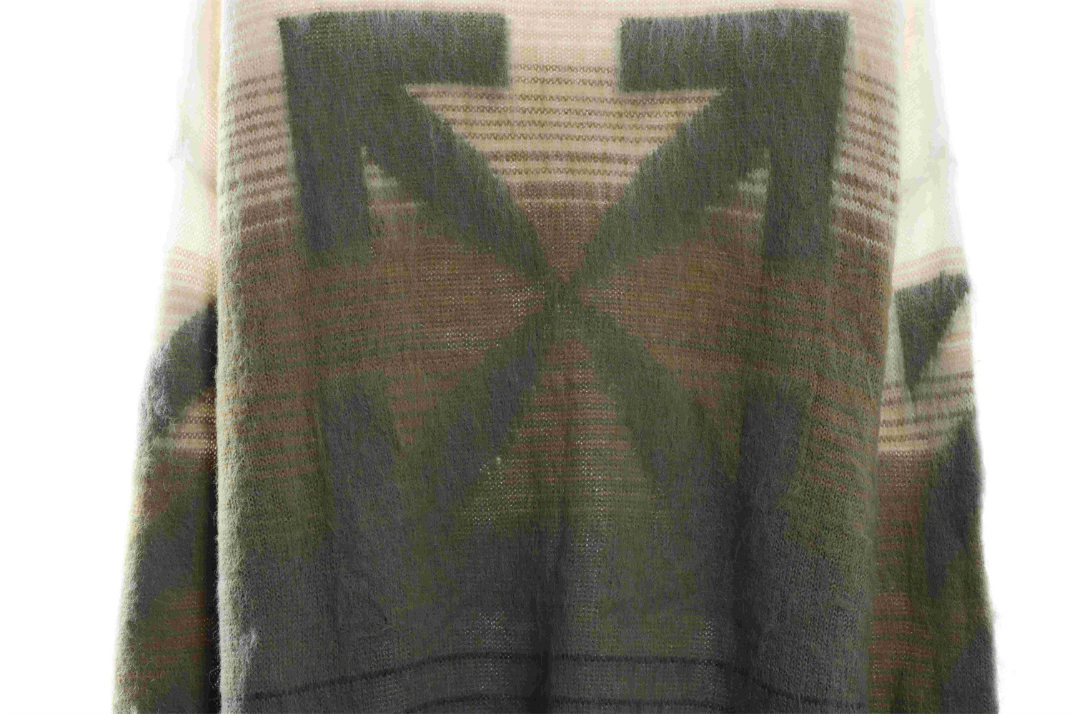 OFF WHITE Mohair Sweater Gradient