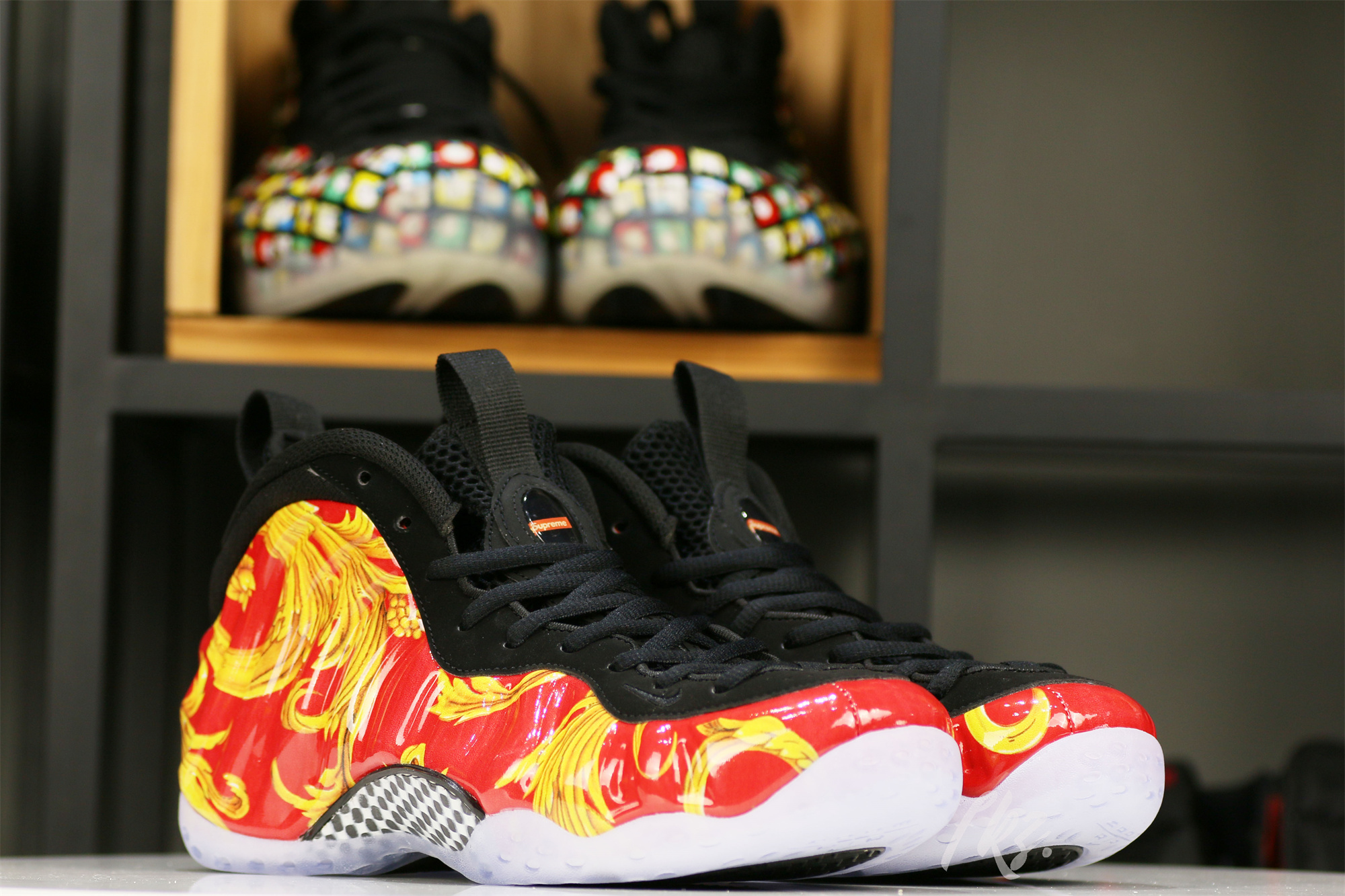 Supeme x Nike Air Foamposite One Red