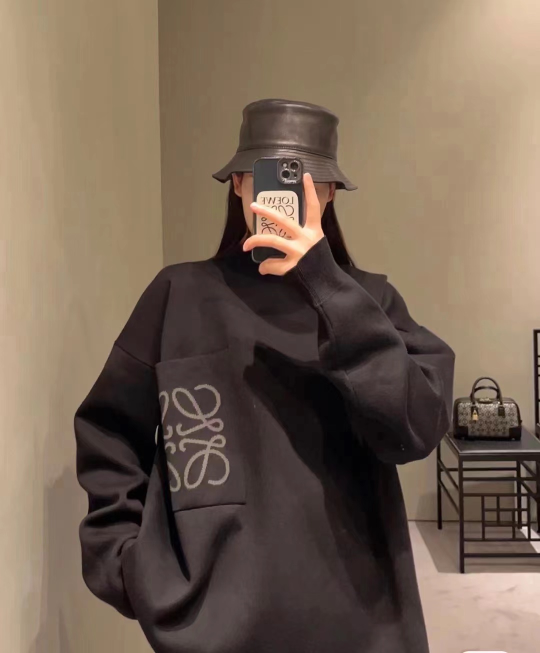 LOVVE Modal Anagram Pocket Sweater