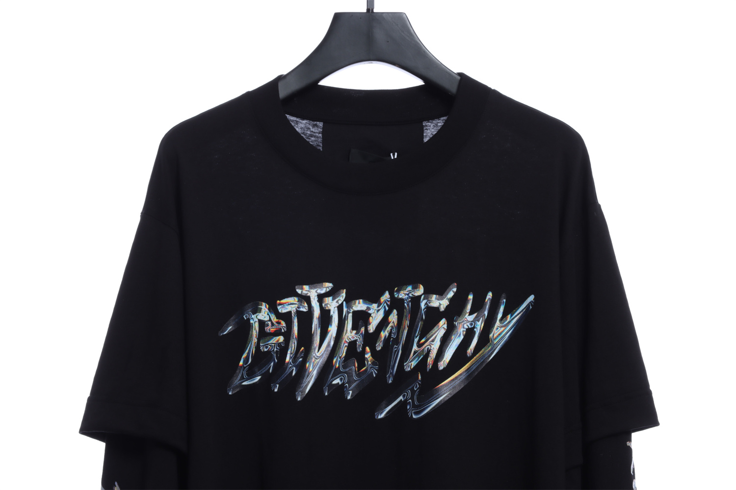 GVC X BSTROY 22FW joint metal printing fake two long-sleeved T-shirts