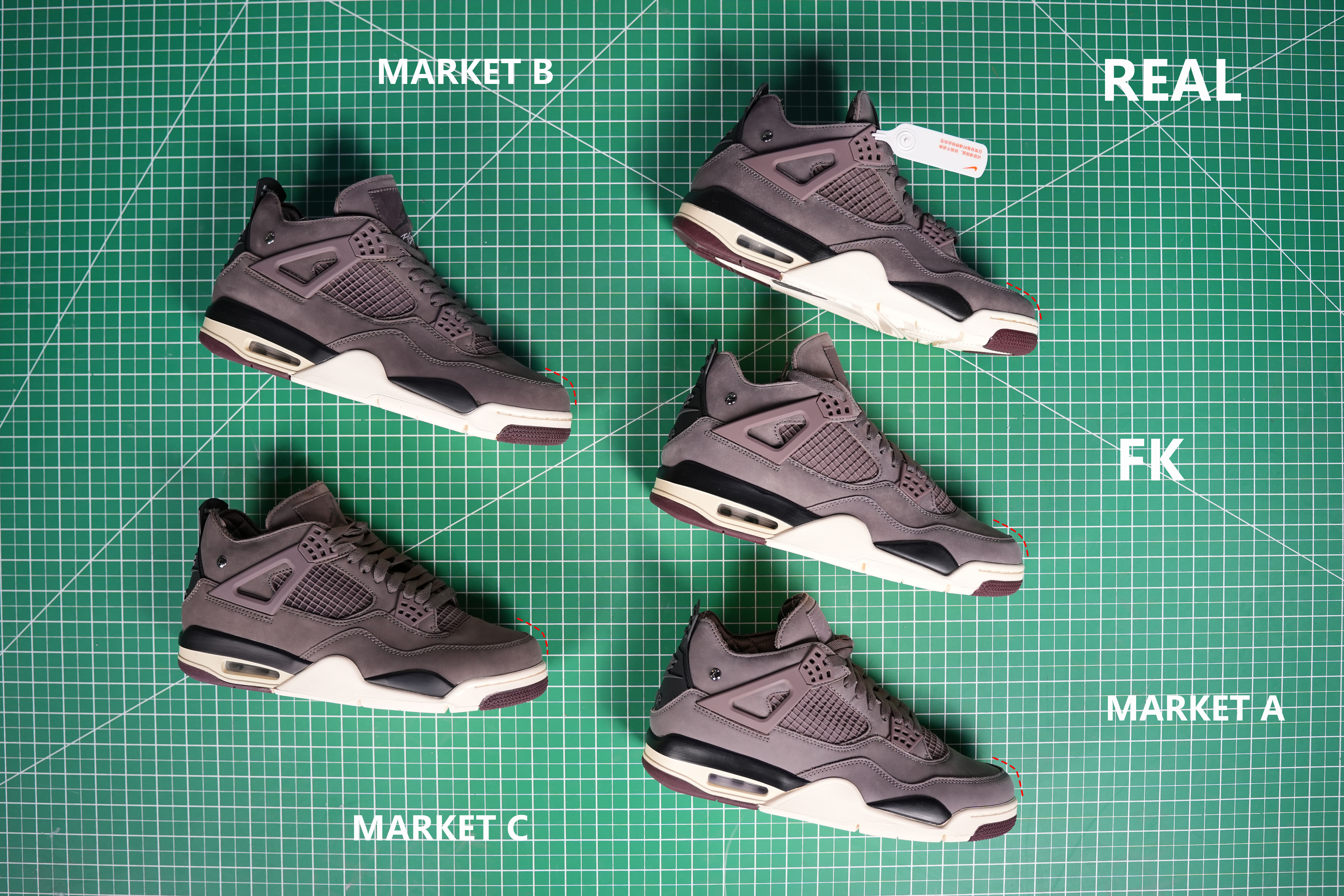 A Ma Maniére x Air Jordan 4 Retro ‘Violet Ore’ 2022 (LN5 A1 Batch)