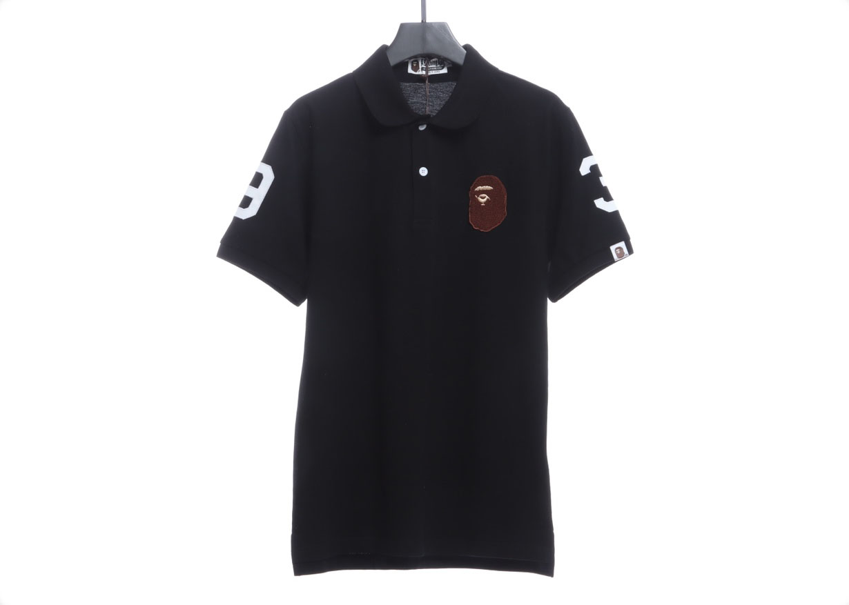 BAPE ape head towel embroidered POLO