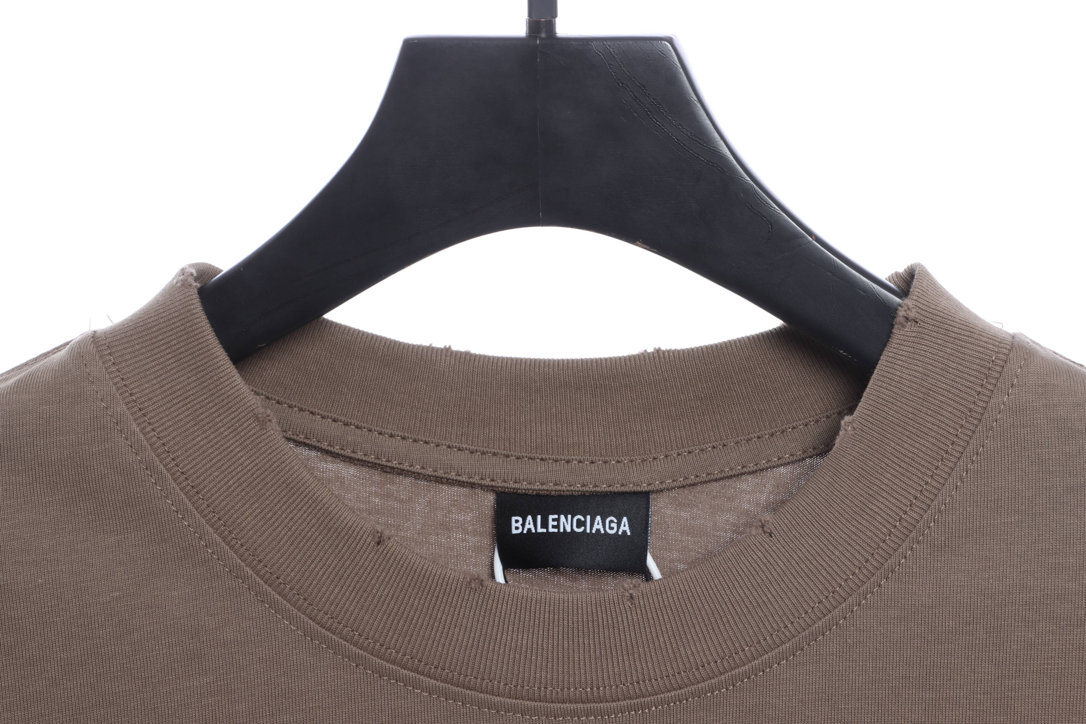 B-l3nc19ga Burst Print Short Sleeve