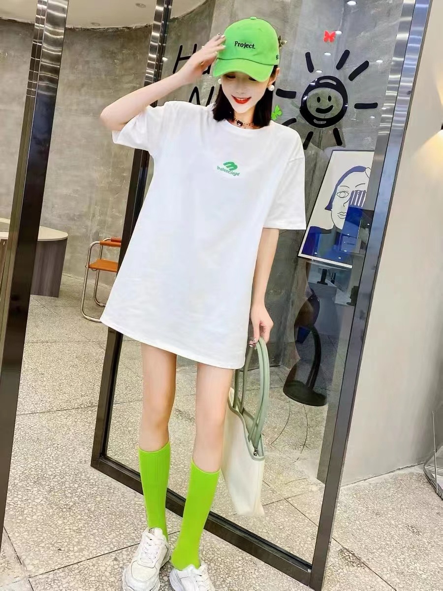 B-l3nc19ga M logo embroidered short sleeves