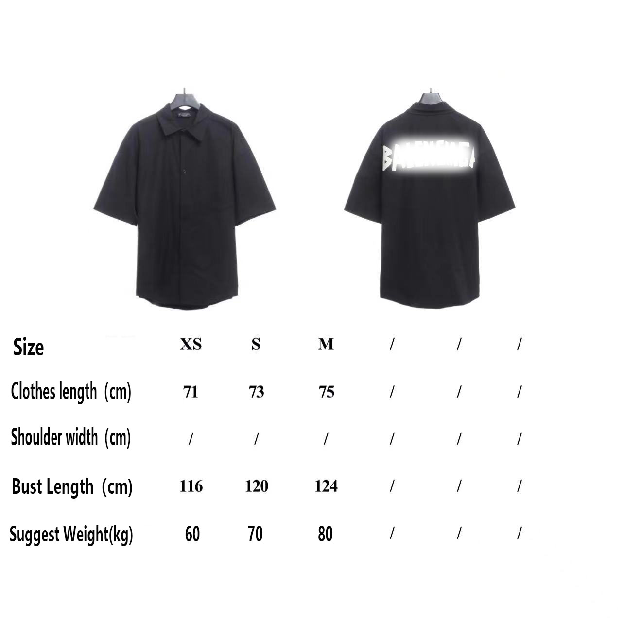 B*CG 4 Taped Back Letter Logo Short Sleeve Shirt