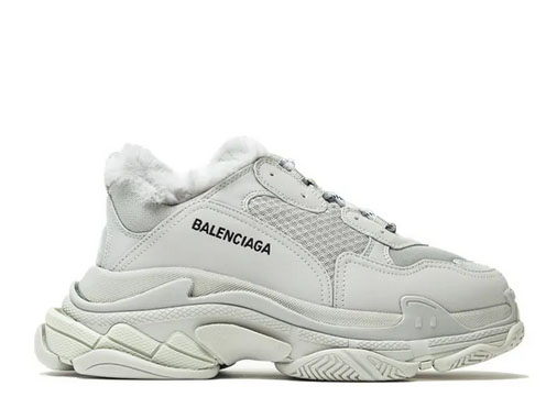 Balenciag* Triple S Trainer ‘Grey White’ Plush Grey