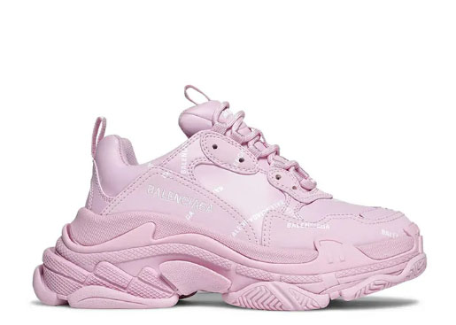 Balenciag* Wmns Triple S Sneaker ‘Allover Logo – Pink’