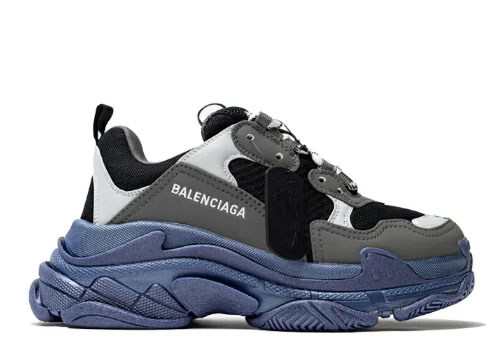 Balenciag* Triple S Sneaker ‘Black Grey Deep blue’
