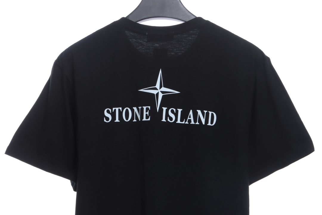 Stone island cross logo printing short sleeves