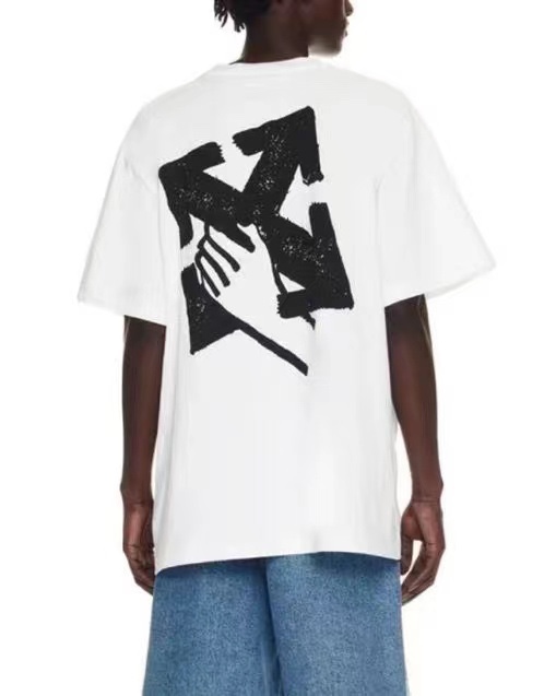 OW palm arrow print short sleeves