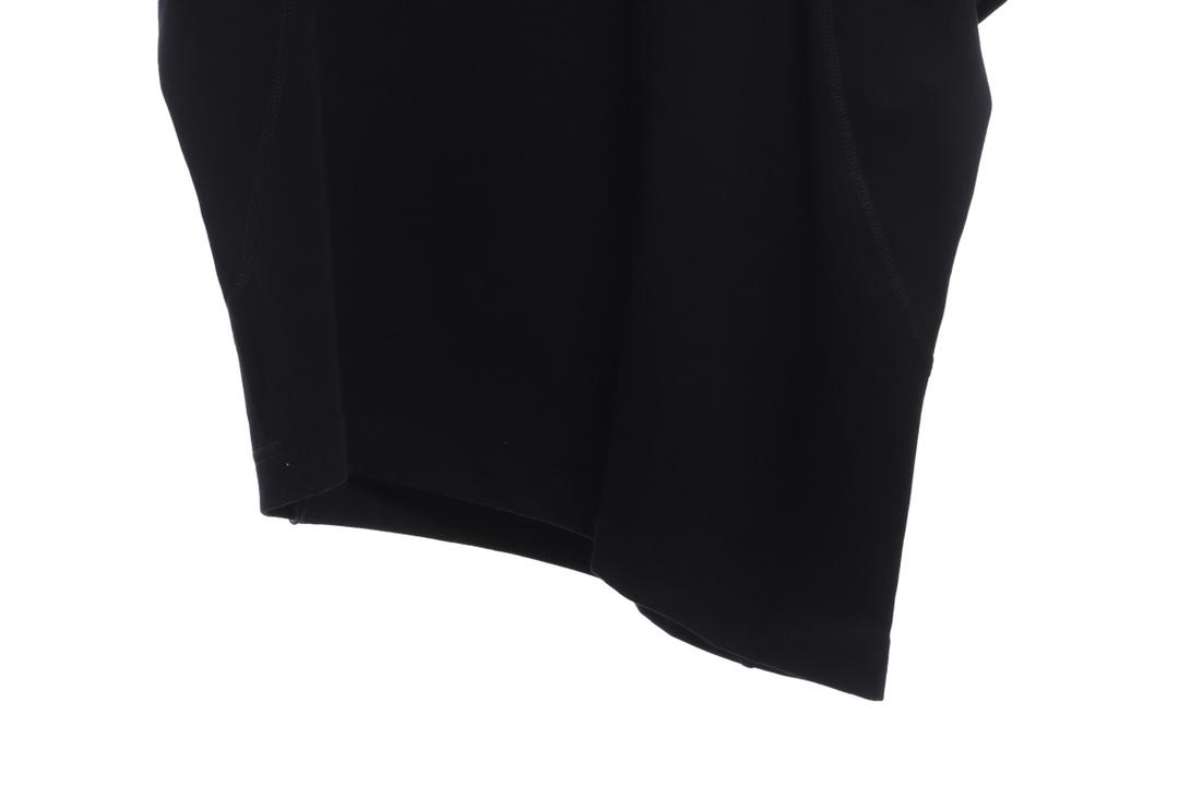 Nike co-OW asymmetrical hem letter printing short sleeves