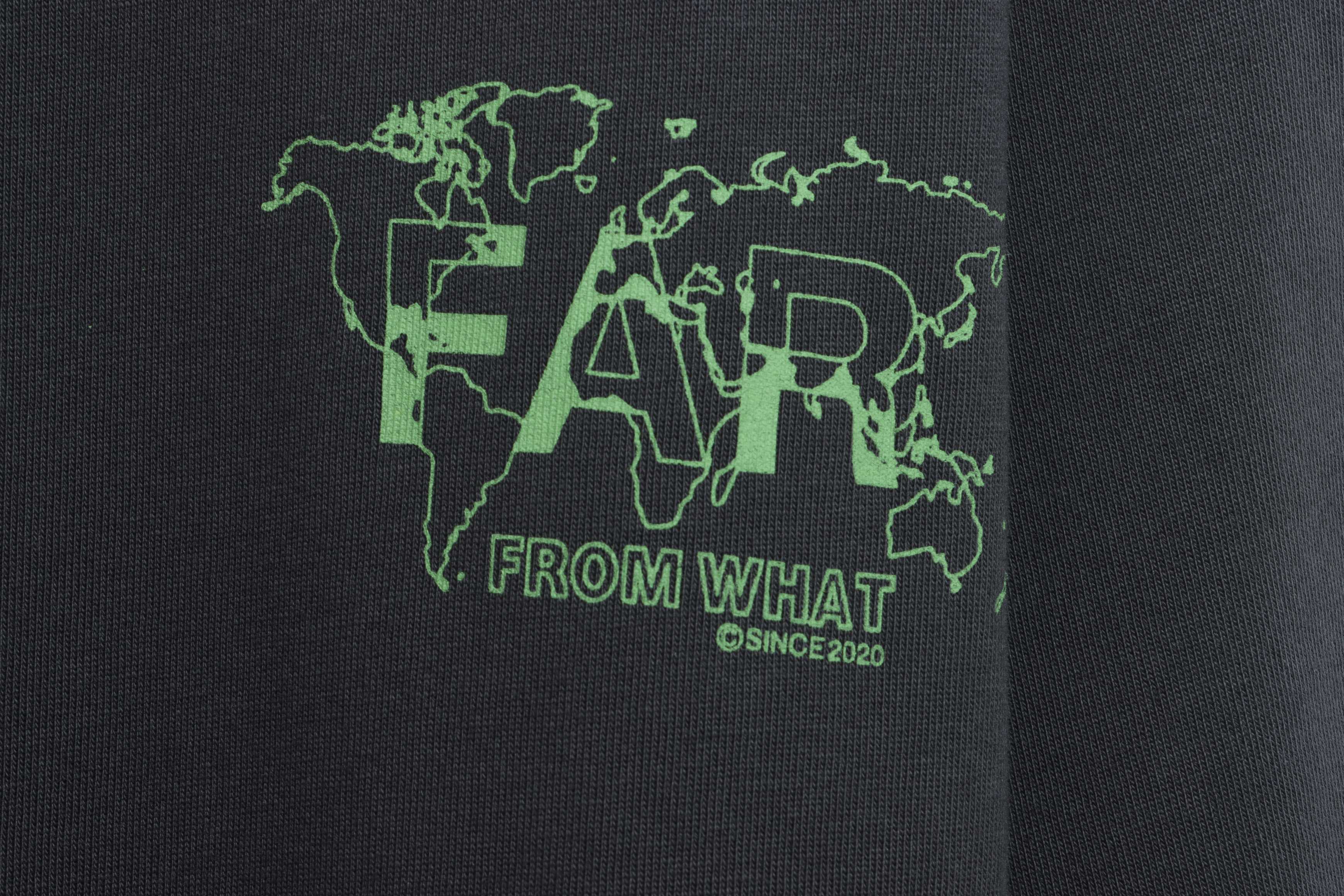 FAR.ARCHIVE Green Letter Print Short Sleeve T-Shirt