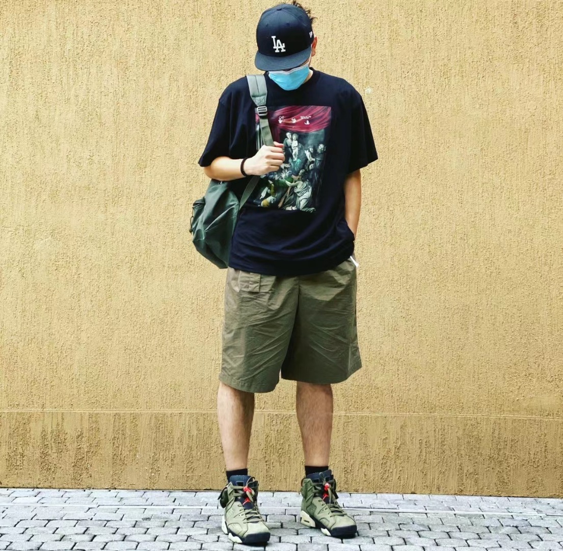 OW colorful religious print short sleeves