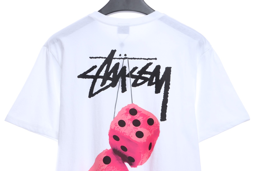 Stussy dice printing short-sleeved