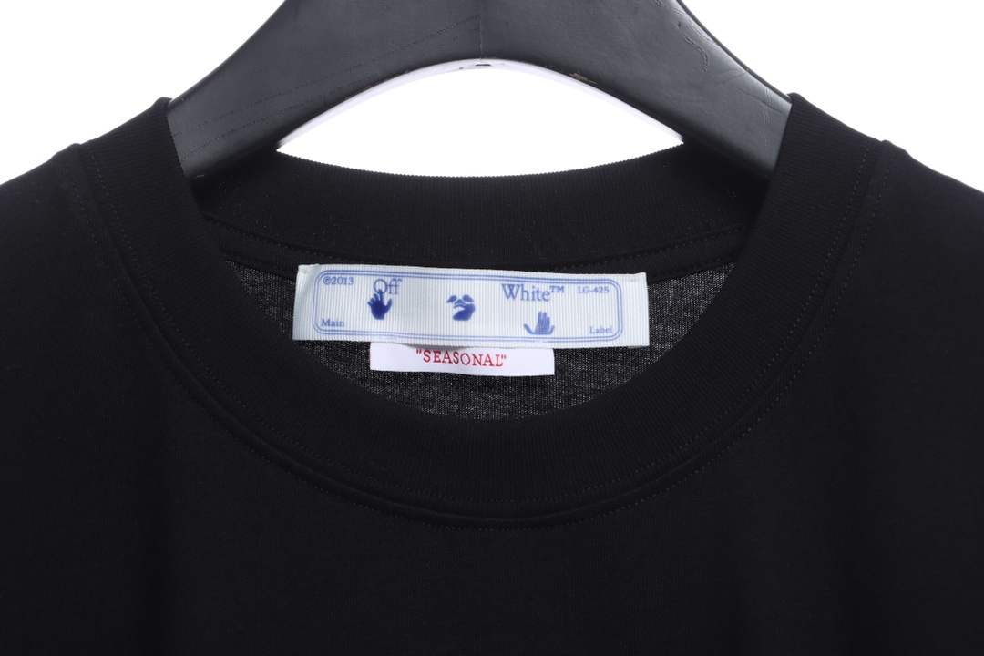 OW Sketch Splashed Ink Arrow Letter Short Sleeves