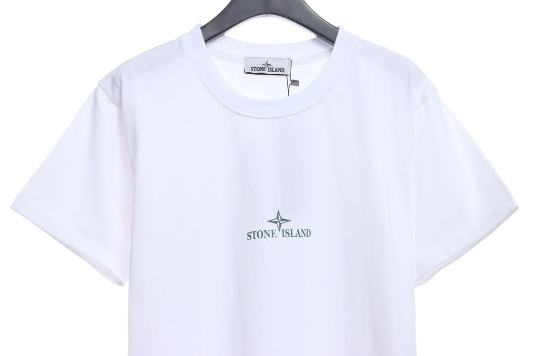 Stone Island Back Large Compass Logo Print Short Sleeves