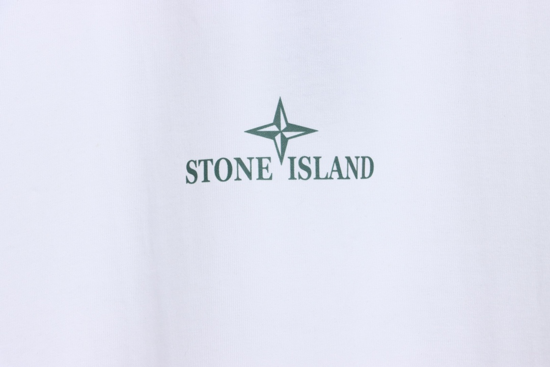 Stone Island Back Large Compass Logo Print Short Sleeves