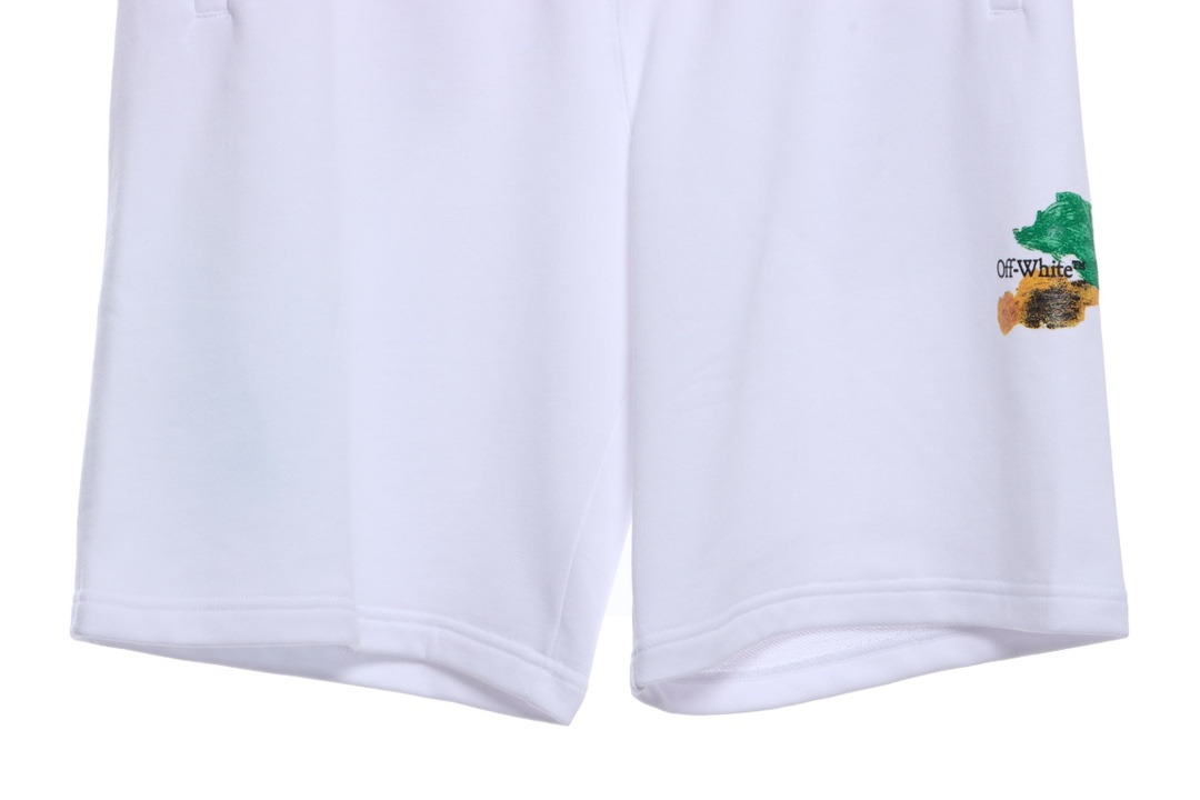 OW ink hand-painted graffiti arrow shorts