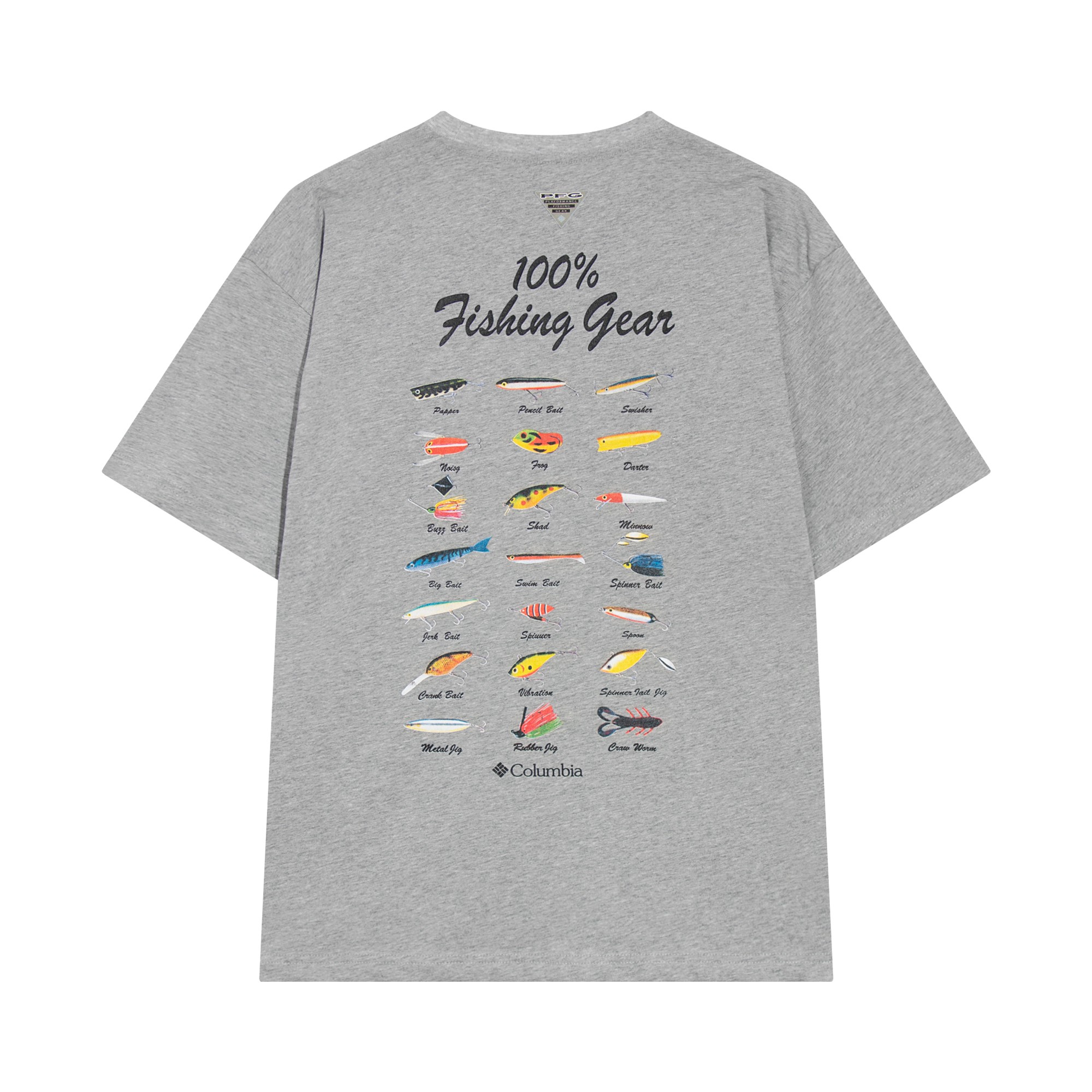 Fish bait map short sleeves