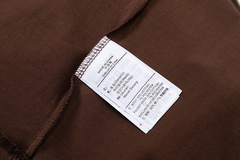 Travis Scott Solid color letter pattern printing short sleeves