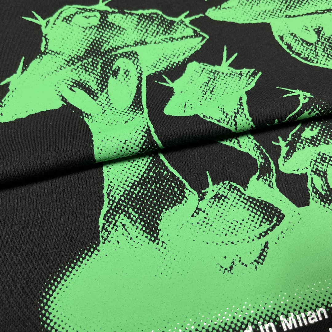 Ow green mushroom π printing short sleeves