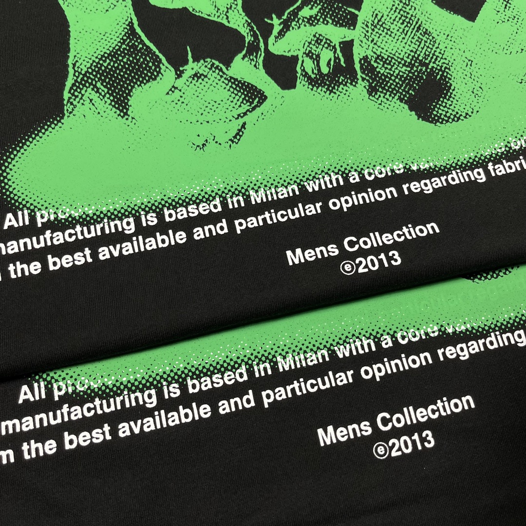 Ow green mushroom π printing short sleeves