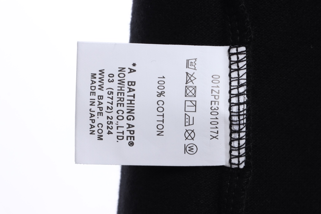 BAPE back colorful letter printing POLO short sleeves