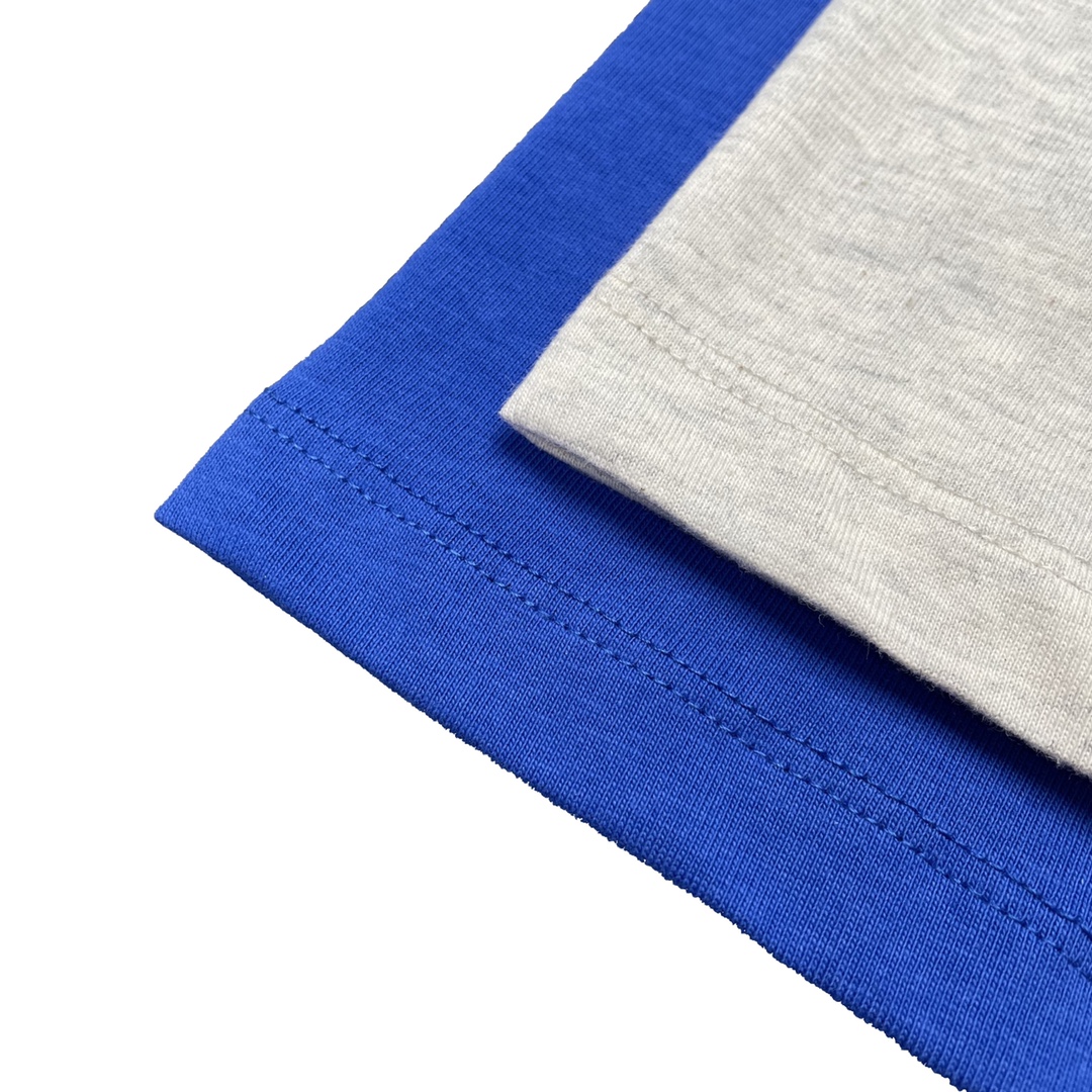 Fog double-line charity cloth short sleeves light gray