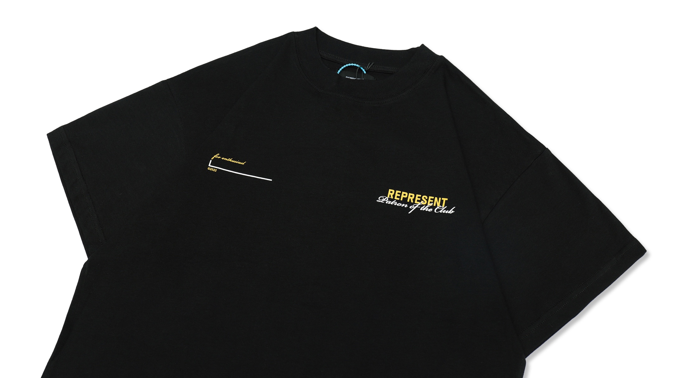 Represent X Manchester limited slogan print short-sleeved T-shirt black