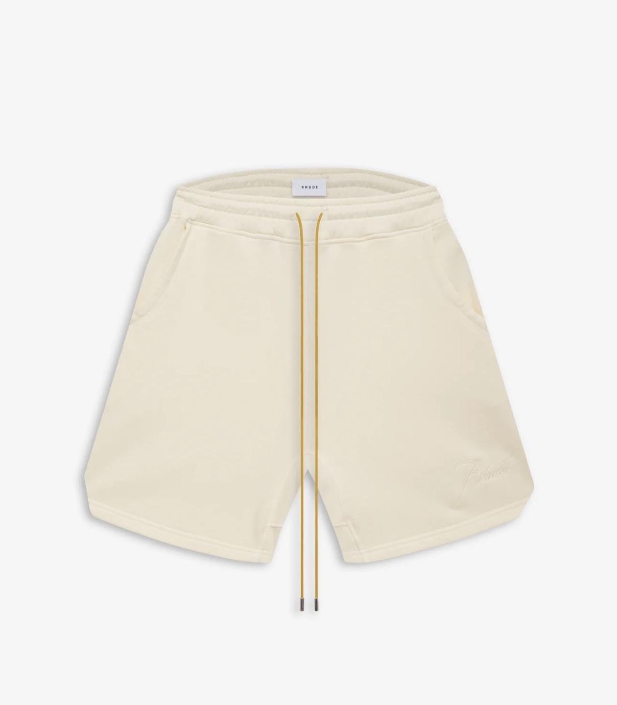 RHUDE monogram logo embroidered drawstring shorts