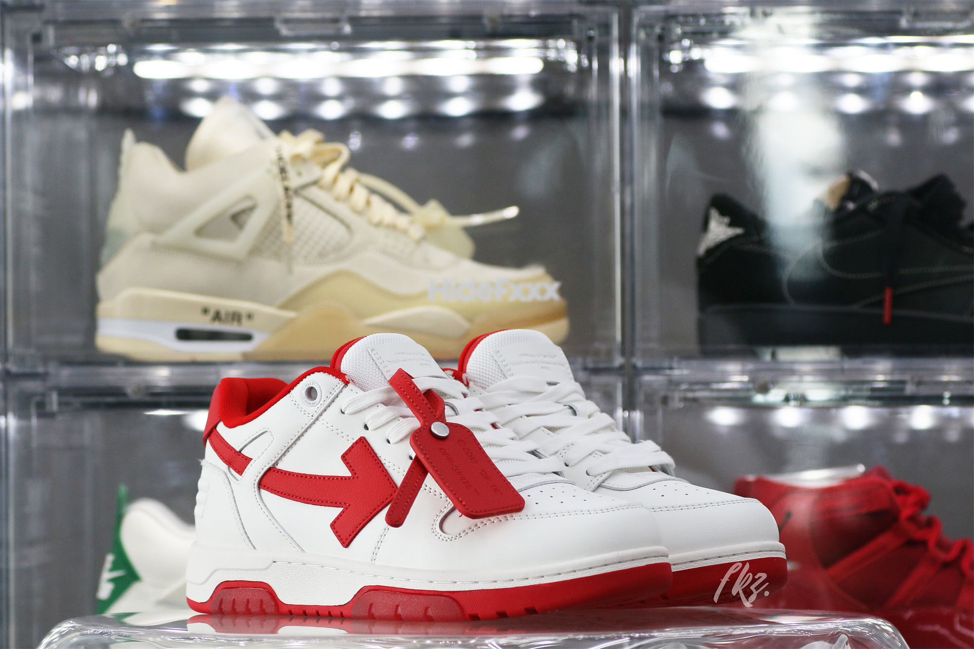 Off-White White Red Out Of Office Sneaker