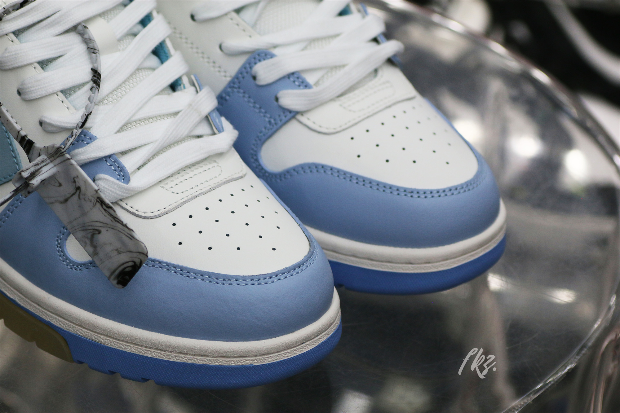 OFF-WHITE Blue & White Out Of Office Sneakers