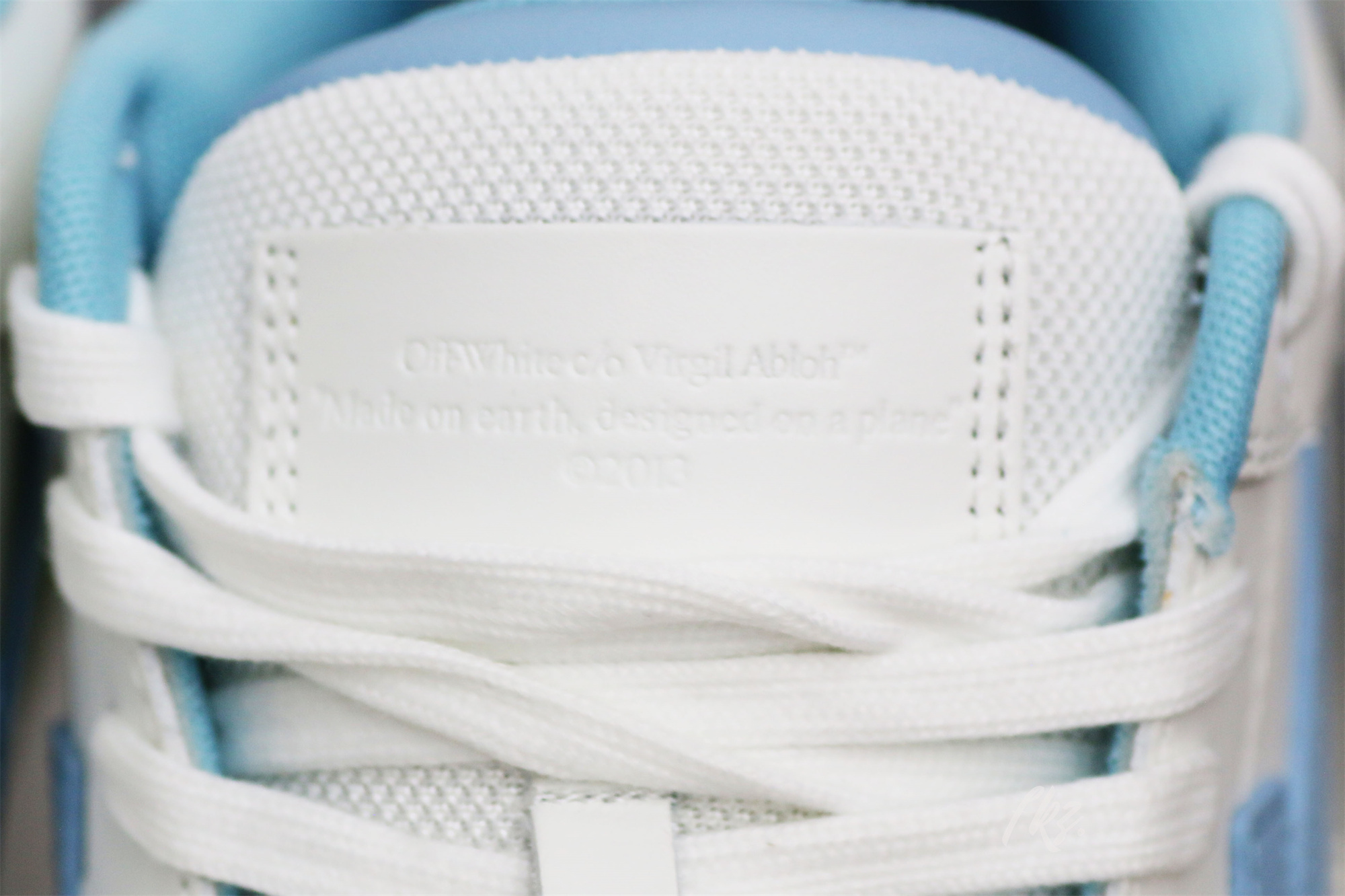 OFF-WHITE White & Blue Out Of Office Sneakers