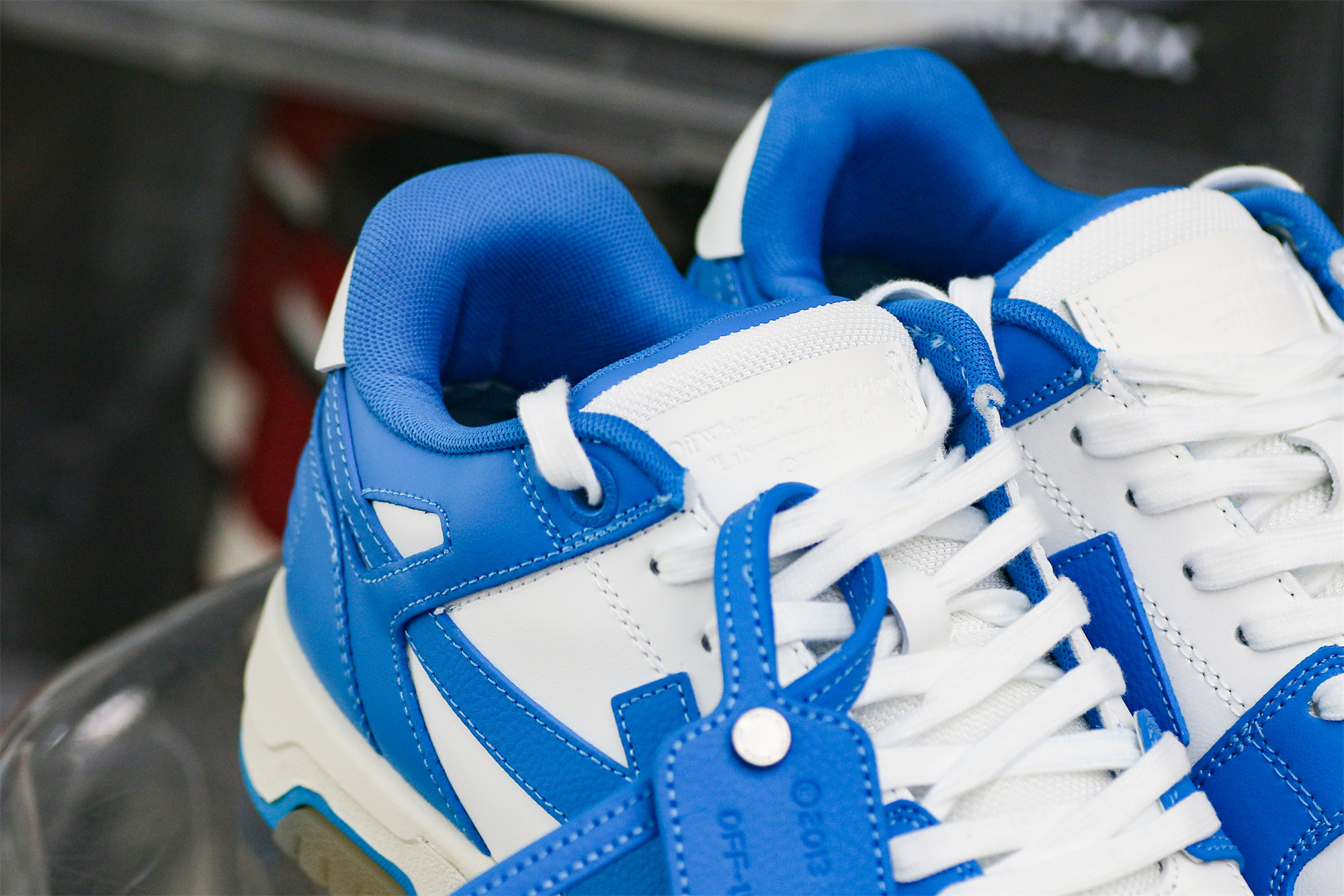 Off-White University Blue ‘Out Of Office’ Sneakers