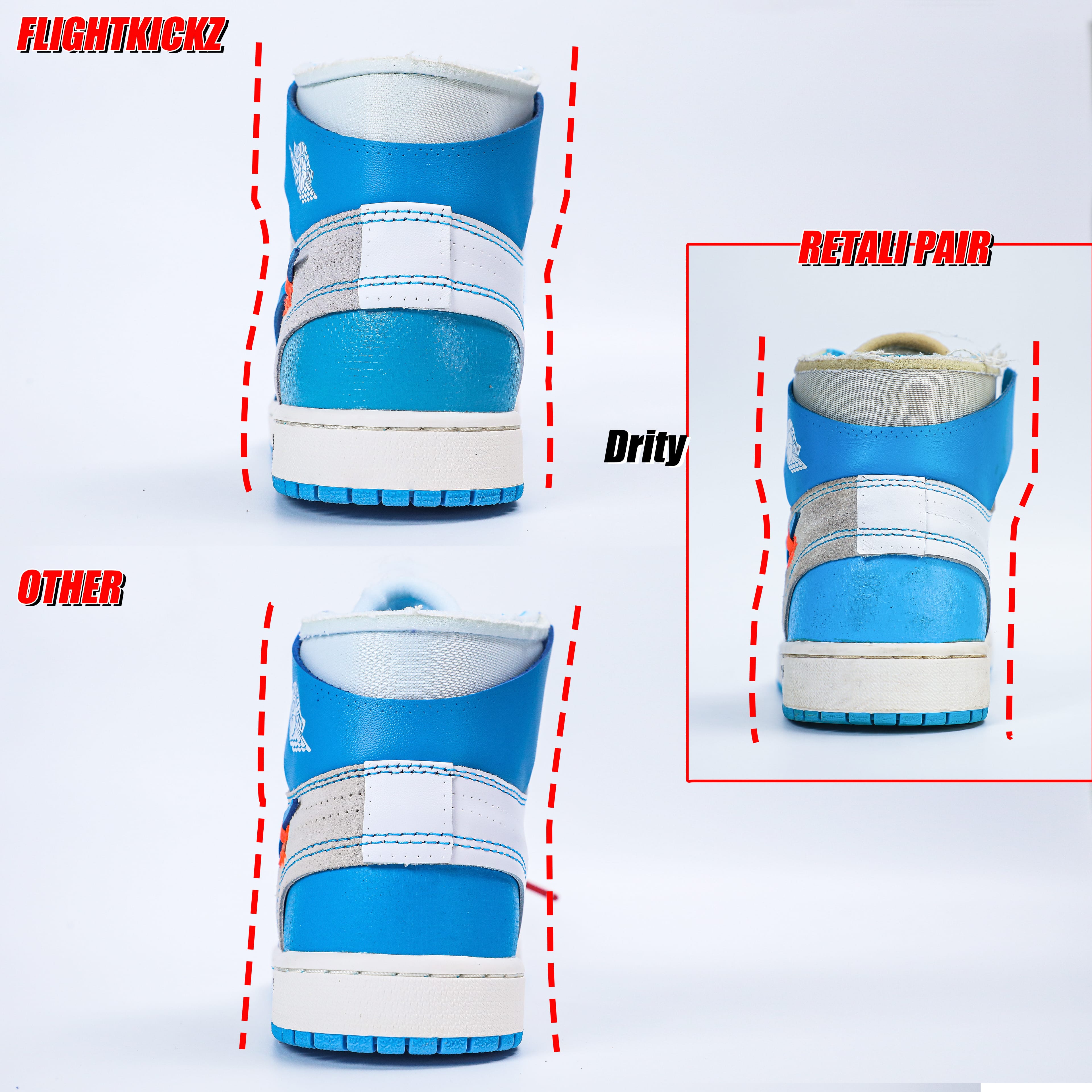 Off white X Air Jordan 1 UNC NRG 2018 (LN5 A1 Batch)