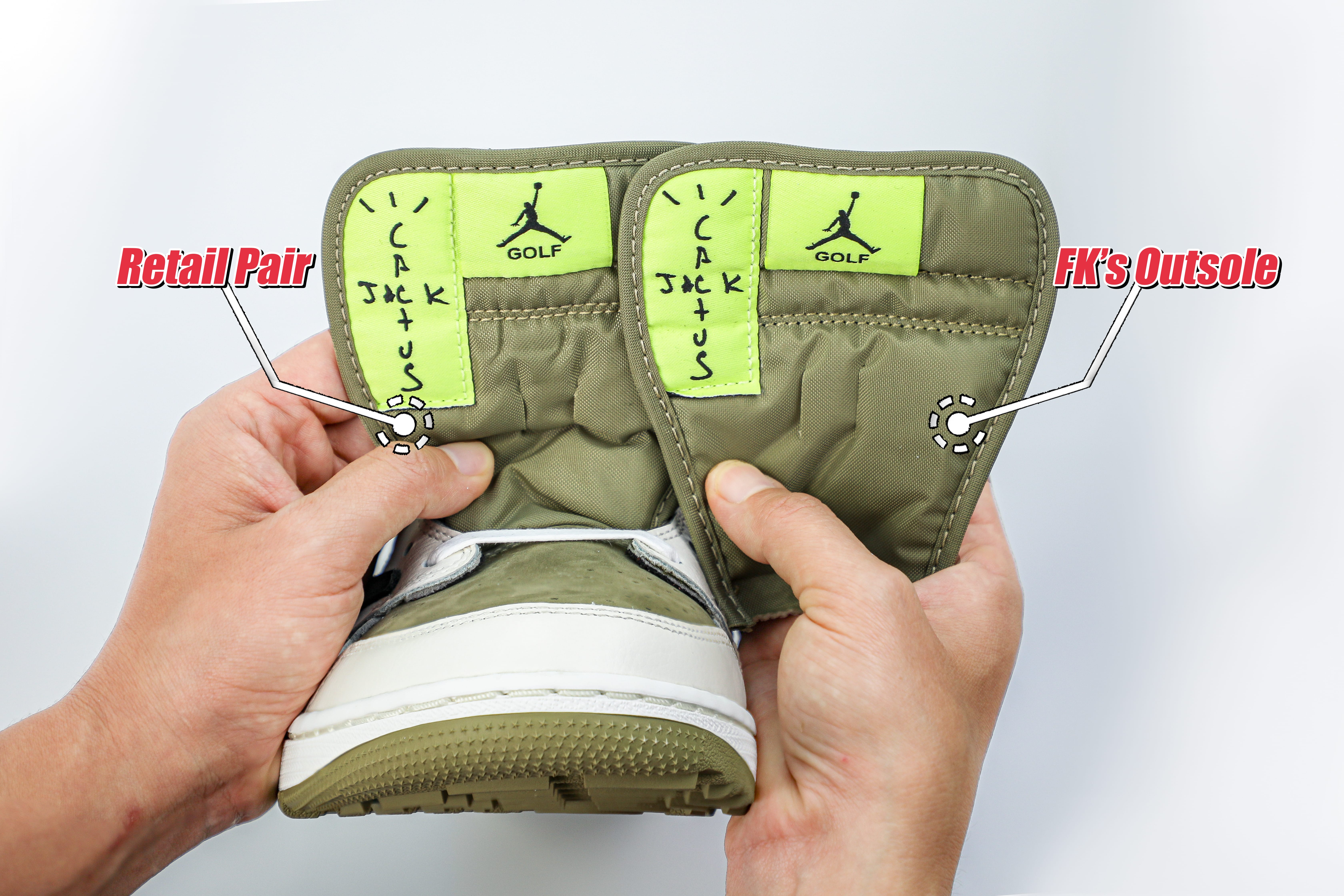 Travis Scott x Air Jordan 1 Low Golf Neutral Olive (LN5 A1)