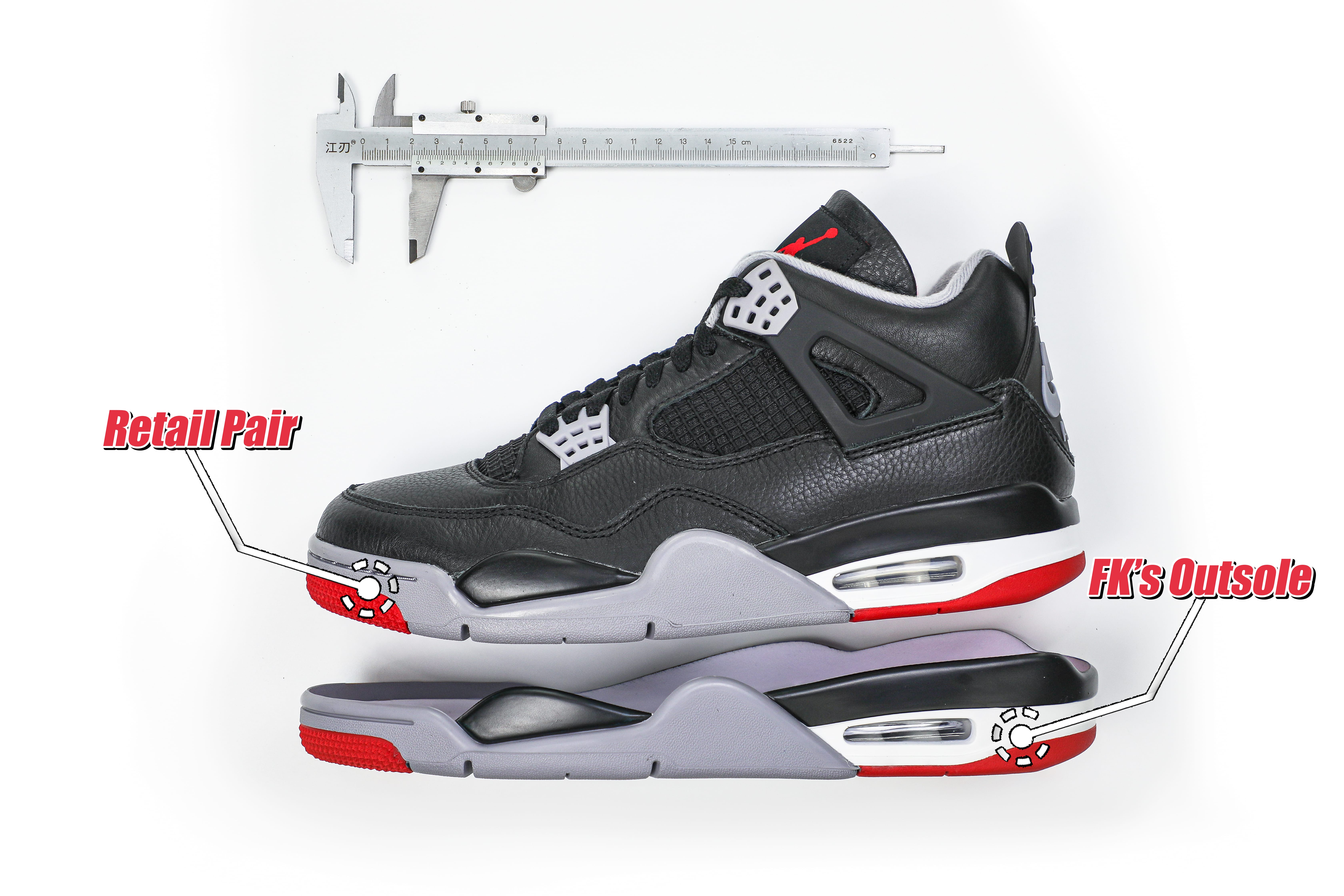Air Jordan 4 Retro Bred Reimagined 2024 (LN5 A1 Batch)